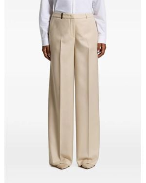 Peserico Wide-Leg Tailored Pants - Natural