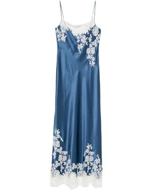 Carine Gilson Lace-Detail Nightdress - Blue
