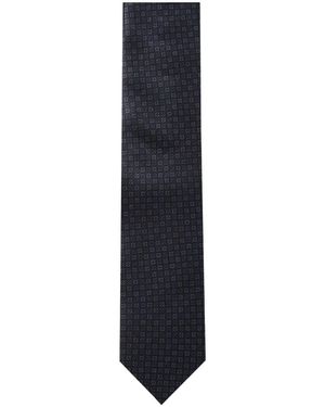Corneliani Geometric-Pattern Tie - Blue