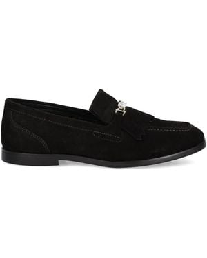 GANT Fringe-Detail Loafers - Black