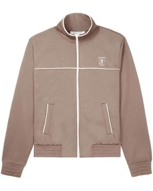 Sporty & Rich Runner Zip-Up Track Jacket - Brown