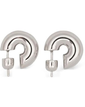 Maria Black Polished Hoop Earrings - Metallic