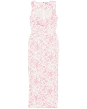 ROWEN ROSE Robe Longue À Roses Imprimées