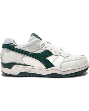 Diadora B.560 Panelled Low-Top Sneakers - Verde