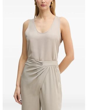 SIMONA CORSELLINI Scoop-Neck Vest - Natural