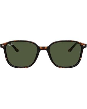 Ray-Ban Leonard Rb2193 Rectangle-Frame Sunglasses - Green