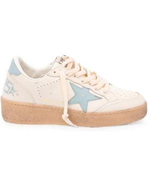 Golden Goose Ball Star Star-Patch Trainers - White