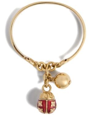 La DoubleJ Lady Scarab Bangle - White