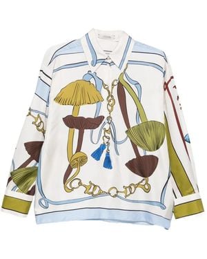 Dorothee Schumacher Cosmic Funghi Graphic-Print Blouse - White