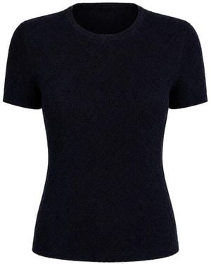 Vince Textured Crew-Neck Sweater - Black
