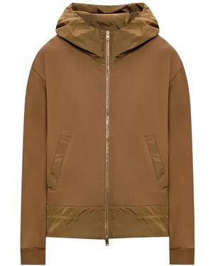 Herno Sudadera Con Capucha Y Cremallera - Marrón