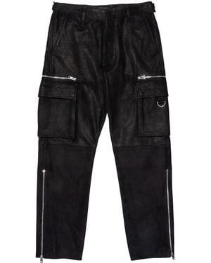 Purple Brand Zipped Cargo Trousers - Black