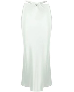 Christopher Esber Loophole Cut-Out Midi Skirt - White