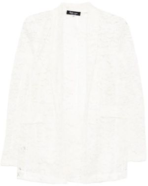 BLAKLACE Lace Blazer - White