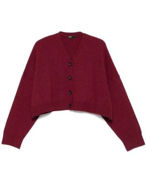Maje Cropped Cardigan - Red