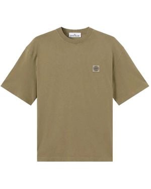 Stone Island 2100030 Combed Organic Cotton Jersey T-Shirt - Green