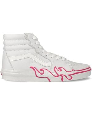 Vans Sk8-Hi Flame High-Top Sneakers - Pink