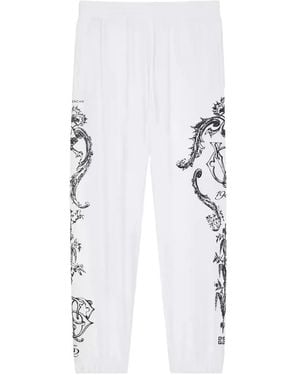 Givenchy Elasticated Print Trousers - White