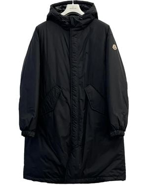 Moncler Sicione Logo Patch Parka - Blue