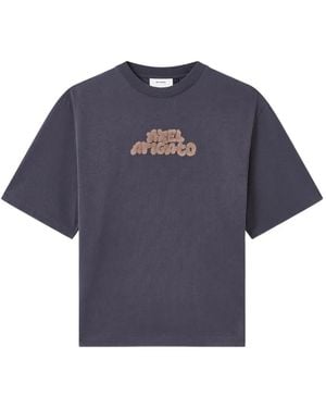 Axel Arigato Logo-Patch T-Shirt - Blue