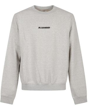 Jil Sander ロゴ スウェットシャツ - グレー