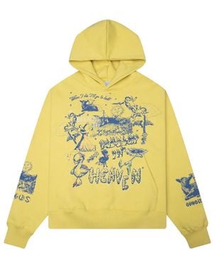 JUNGLES JUNGLES Graphic-Print Rhinestone-Embellished Hoodie - Yellow