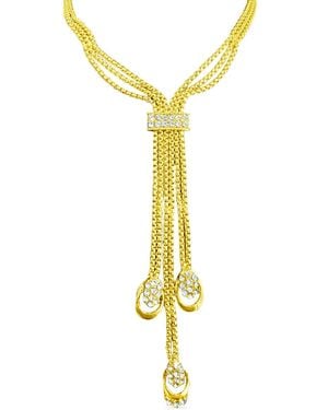 Hzmer Jewelry Saundarya Multi-Chain Necklace - Metallic