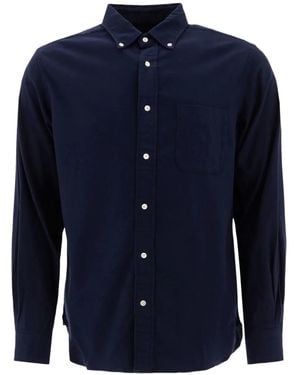 Beams Plus Button-Down Pocket Shirt - Blue