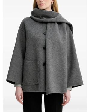 Marc O' Polo Button Pocket Coat - Gray