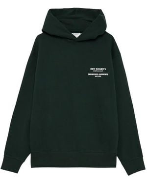 Roy Rogers X Engineered Garments Graphic-Print Cotton Hoodie - Green
