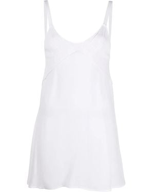 Dondup Knit Detail Strappy Top - White