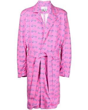 Natasha Zinko Too Sexy-Print Coat - Pink