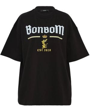 BONBOM Logo-Print T-Shirt - Black