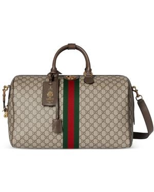 Gucci Savoy Gg-Pattern Medium Tote Bag - Brown