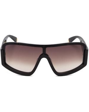 Stella McCartney Geometric-Frame Sunglasses - Brown