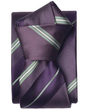 Elizabetta Toledo Silk Jacquard Tie - Purple