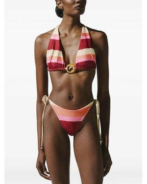 Baobab Rio Striped Bikini Bottoms - Red