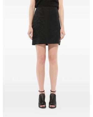 Givenchy A-Line Jacquard Mini Skirt - Black
