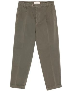 Bonheur Pleated Cuffed Trousers - Grey