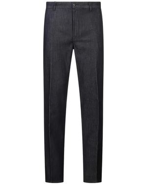 Canali Straight Pantalon - Blauw