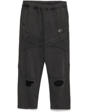 Aape By A Bathing Ape Moonface-Logo Track Trousers - Grey