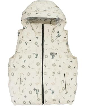 Purple Brand Puffer Vest - Natural