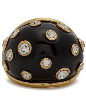 Kenneth Jay Lane Crystal-Embellished Ring - Black
