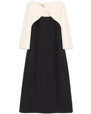 Valentino Garavani Crepe Couture Midi Dress - Black
