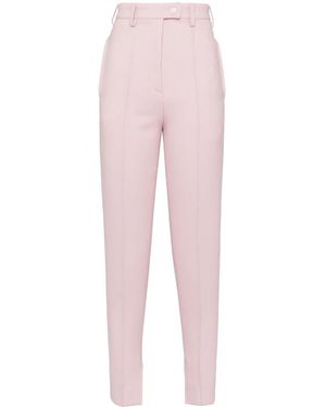 Prada Pantaloni A Vita Alta - Rosa