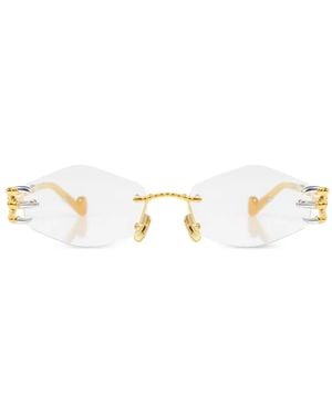 Anna Karin Karlsson Gafas Claw Con Montura Geométrica - Blanco