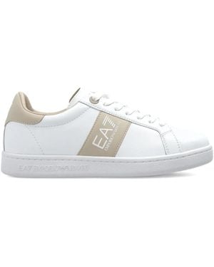 EA7 Sneakers mit Logo-Detail - Weiß