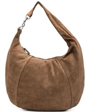 GIMAGUAS Paula Suede Shoulder Bag - Brown