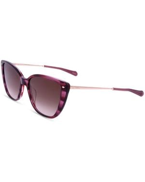 Fossil Sonnenbrille Mit Cat-Eye-Gestell - Rot