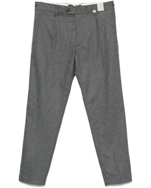 Myths Pleated-Pocket Pants - Grey